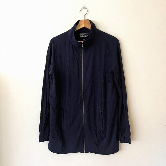 Coolibar Jackets & Blazers - Coolibar UPF Sun Protection Full Zip Cruise Jacket Navy Blue Women's Size Medium